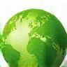 Planète verte et fourchette